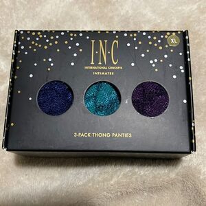 NIB- INC International Concepts - XL & XXL. 3 Pack Lace Thong Panties